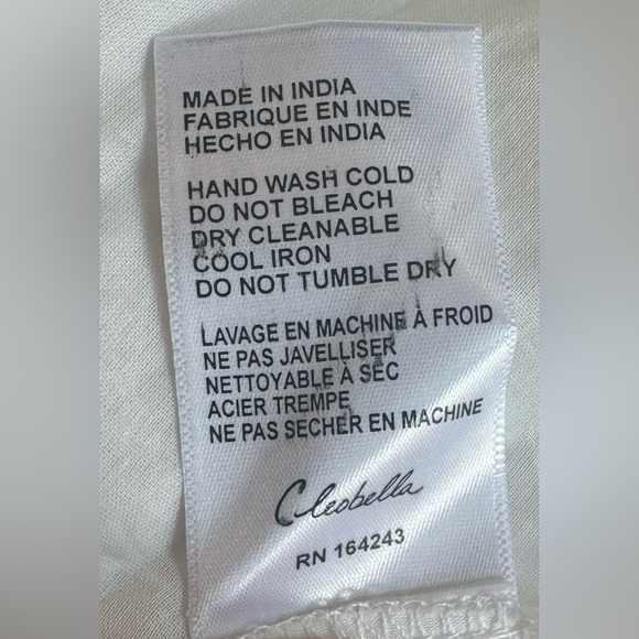 NWT Cleobella Versailles Mini Dress- White- Small - Picture 7 of 7